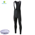 2018 мужские длинные зимние велосипедные теплые флисовые велосипедные комбинезоны с 9D гелевыми вставками велосипедные колготки Mtb Ropa Pantalon Ciclismo Invierno