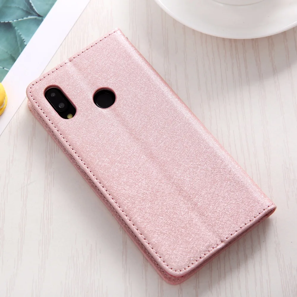 Магнитный Шелковый кожаный чехол-кошелек, чехол для huawei P20 Lite P20, роскошные сумки, держатель для карт, флип-чехол для телефона huawei P20 Lite