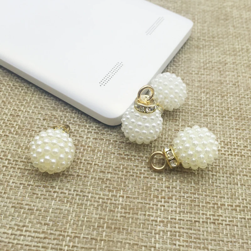 50 шт. подвески ювелирные изделия Хрустальная жемчужная Пряжка со стразами эмаль