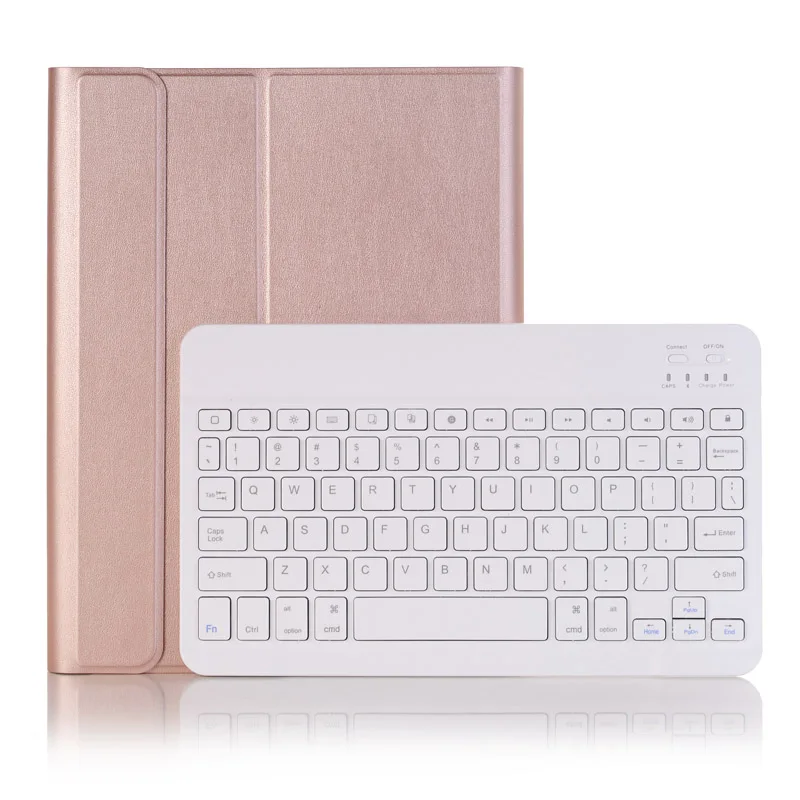 Rose Gold Принципиально для iPad A1893 Чехол для iPad Air 2 1 съемная Wi-Fi Bluetooth клавиатура Стенд чехол для iPad 9,7+ карандаш держатель - Цвет: Rose Gold