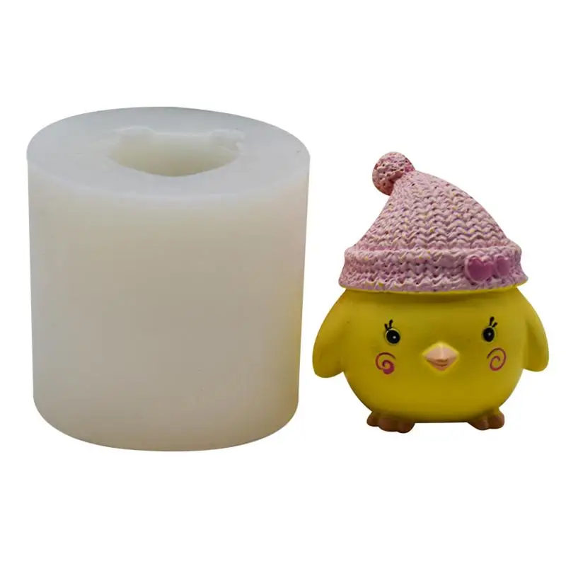 DIY 3D кошка собака панда формы Силиконовые Мыло Свеча формы украшения торта свеча плесень гипсовые украшения гипсовый цемент - Цвет: C