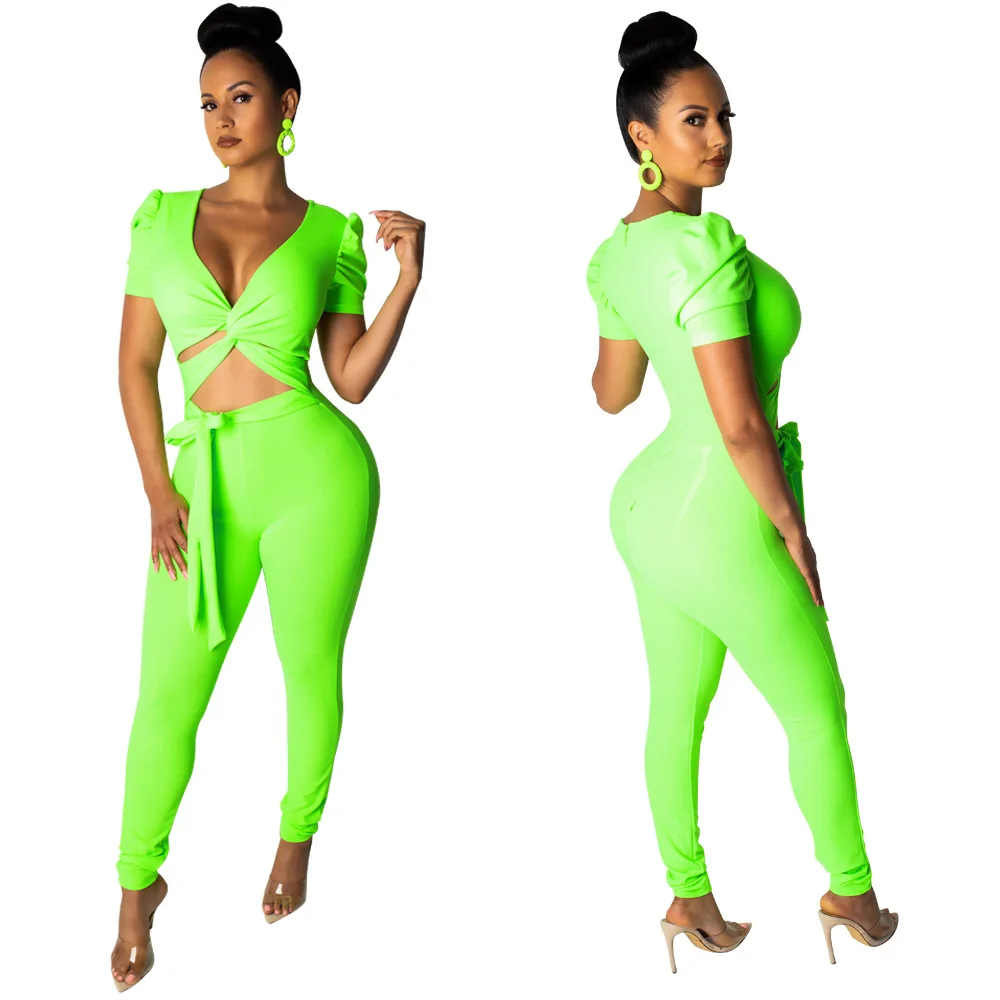 Женский летний комплект из двух предметов бандаж с v-образным вырезом