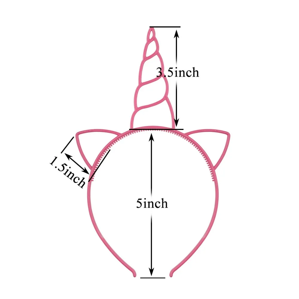 12 шт. Единорог вечерние повязка фестиваль для волос аксессуары украшения ко дню