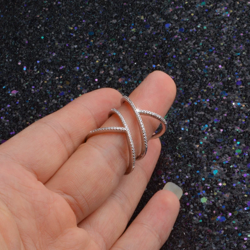 Фирменная обувь свадебная перстни Bague Anillos 925 пробы серебро геометрической формы