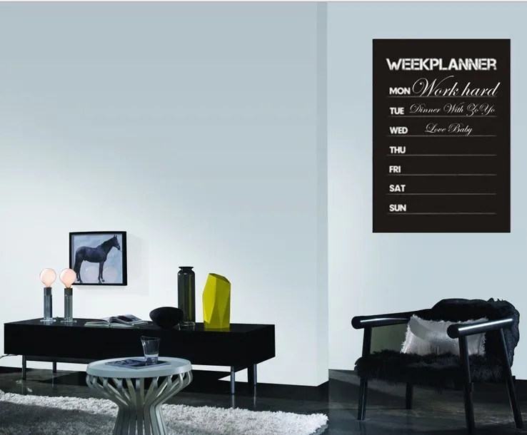 DIY week planner календарь на доске виниловая наклейка стену съемный планировщик