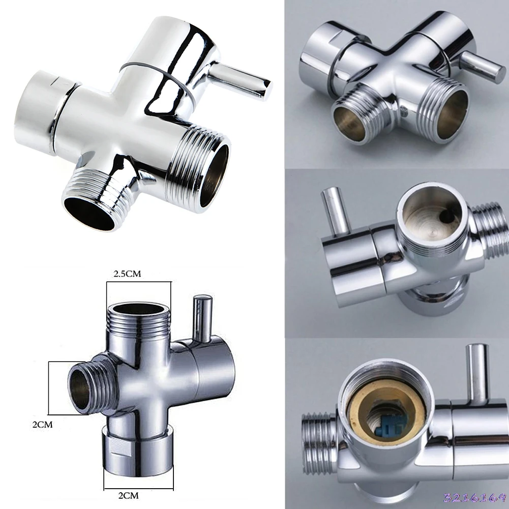 

New T-adapter 3 Ways Valve For Diverter Bath Toilet Bidet Sprayer Shower Head