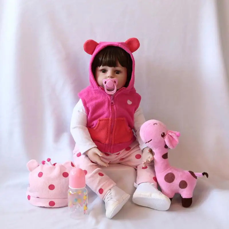 60cm soft silicone vinyl reborn - doll hot toys for girls stuffed animals kids children juguetes brinquedos | Игрушки и хобби