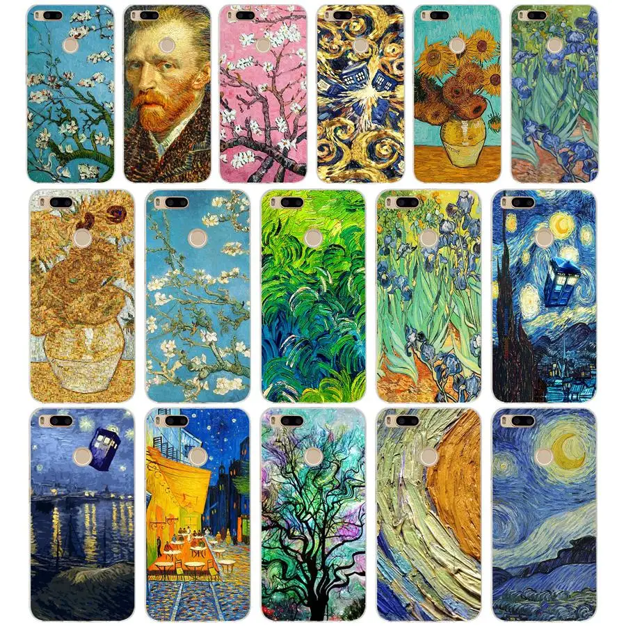 81 г Ван Гог живопись для Xiaomi mi A1 чехол Fundas Coque чехол mi 5x Крышка Мягкие силиконовые сумки из ТПУ оболочка