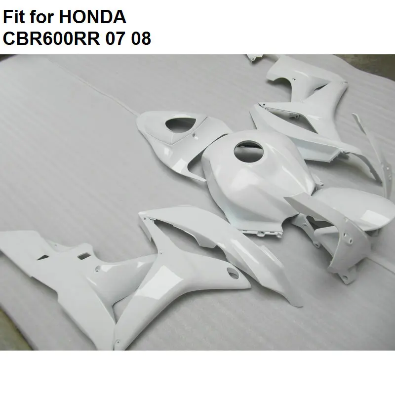 Лидер продаж Обтекатели для Honda CBR 600RR 07 08 белый комплект обтекателей CBR600RR 2007 2008 HZ01