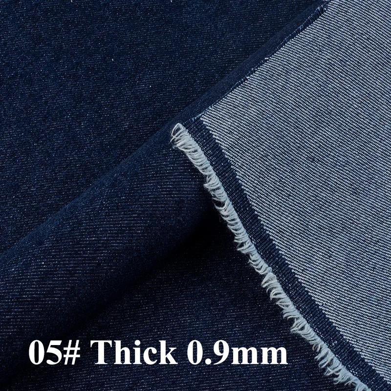 5-0.9mm Meetee, 50*150 см, Потертая джинсовая ткань, хлопок, тонкая/плотная ткань для штанов, рубашек, одежды, фартук, ручная работа, летняя одежда FA206 - Цвет: 5-0.9mm