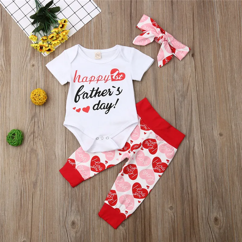 Комплект одежды для новорожденных девочек и мальчиков комплект из 3 предметов