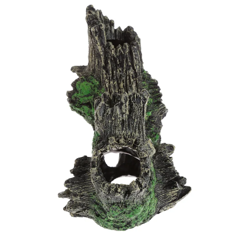 Смола аквариумные украшения Driftwood каменная пещера для креветок рыбы