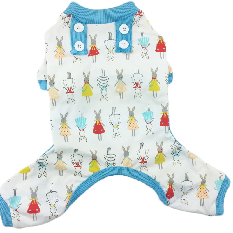 Повседневное мультфильм кролик Собака Комбинезон мягкий теплый животных Pet