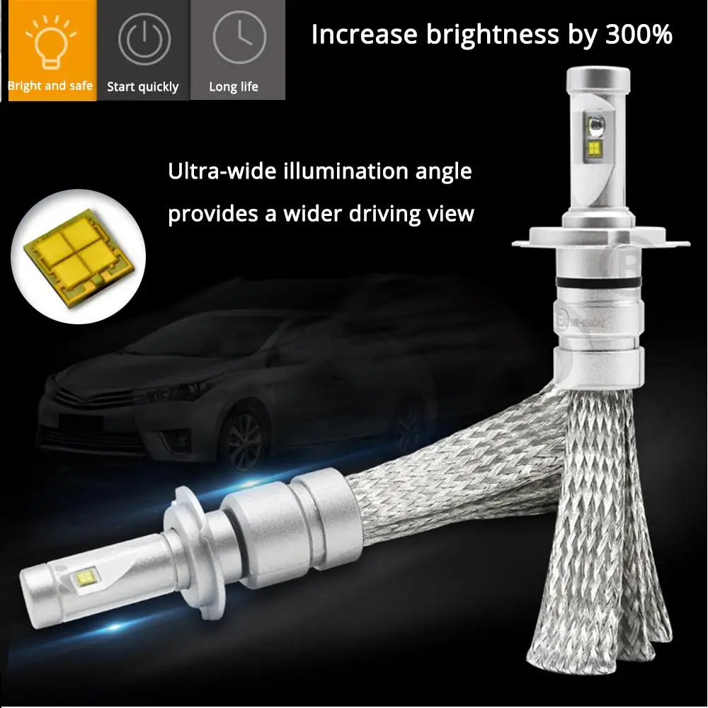 2X AG16 CSP автомобильные головные фары лампы авто H1 Led H4 H7 H8 H9 H10 H11 9005 HB3 9006 HB4 9012