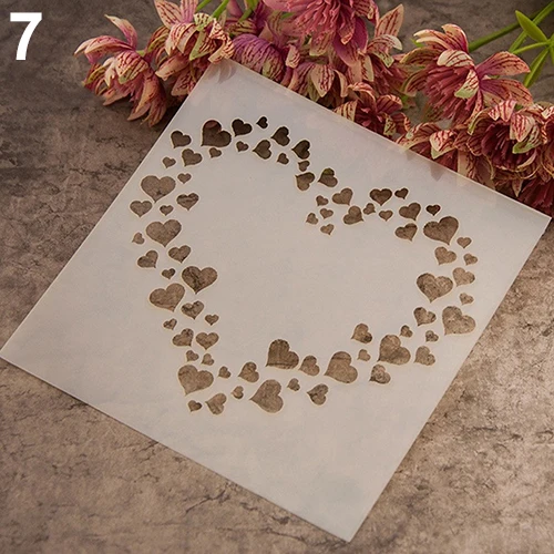 Модный шаблон для рисования фотоальбом торт кофе DIY Художественный Декор|stencil cake