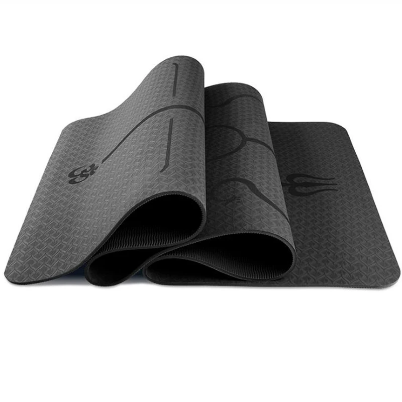 

6MM 183*61cm TPE Yoga Mat with Position Line Non Slip Carpet Mat For Beginner Environmental Fitness Gymnastics Mats