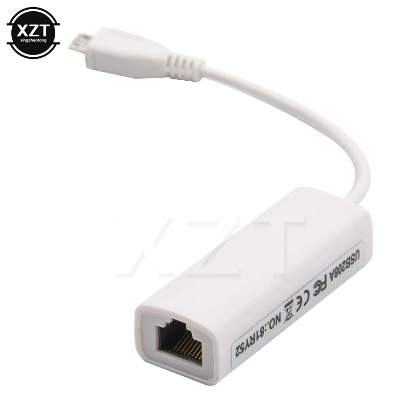 8152B Micro USB 2 0 сетевой адаптер с разъемом папа на мама 10/100 Мбит/с Ethernet LAN для Android