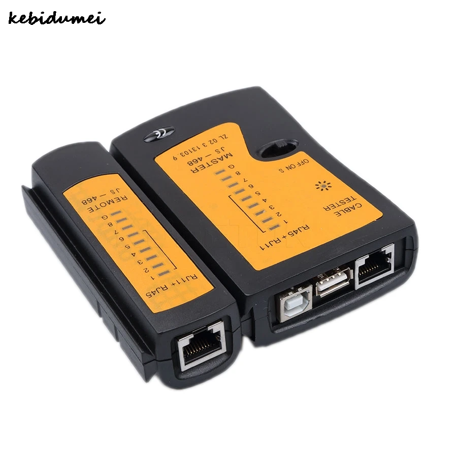 Тестер проводов Kebidumei инструменты для тестирования сетевого кабеля USB RJ45 двойной