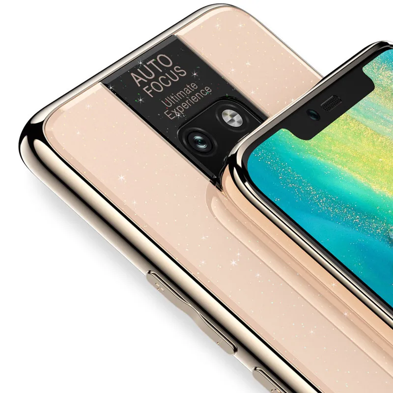 Чехол для Huawei P30 роскошный покрытый краем из ТПУ окрашенный стеклянный чехол Mate 20