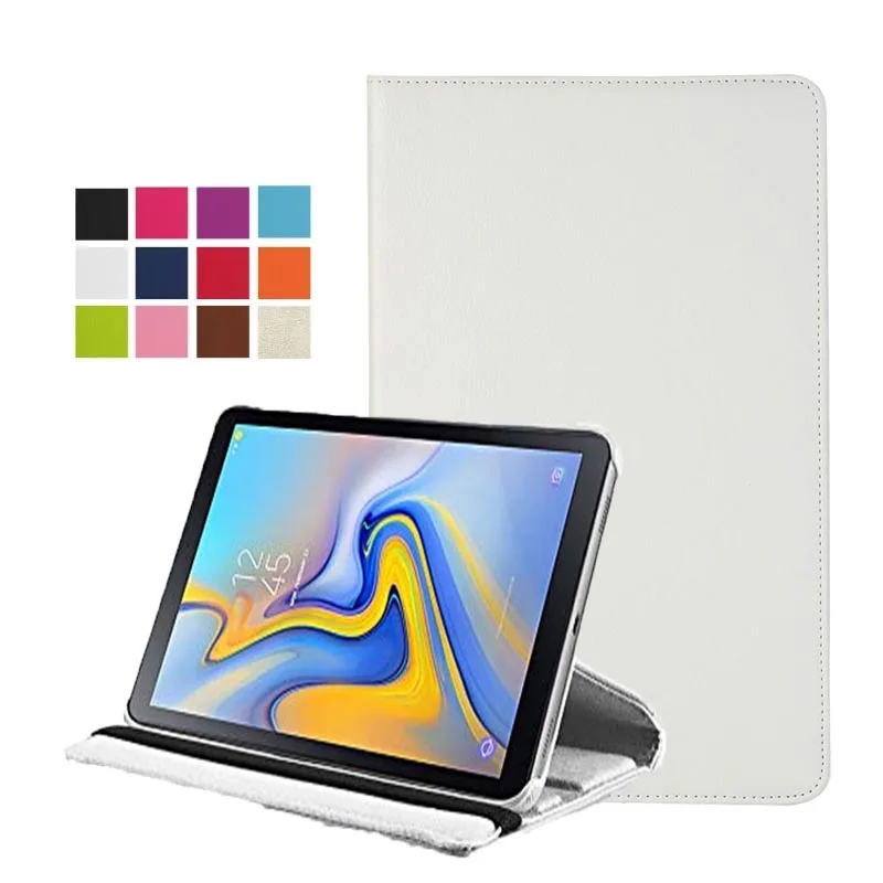 Складной чехол с флип-стойкой для samsung Galaxy Tab A 10,5 дюймовый планшетный SM-T590(Wi-Fi)/SM-T595(LTE) с автоматическим выключением/пробуждением - Цвет: White