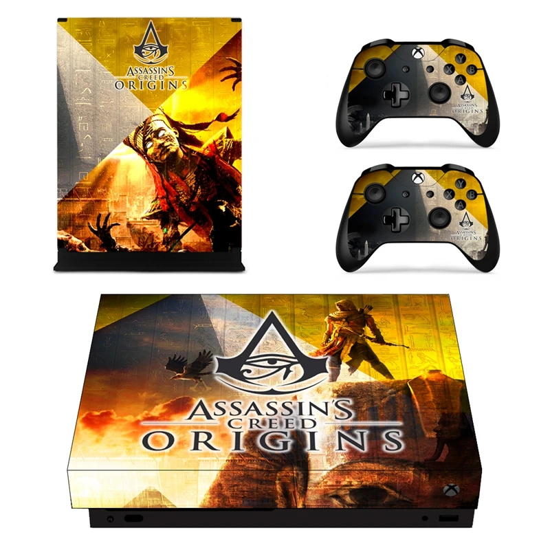 Homereally Наклейки Xbox One X Стикеры кожи для Microsoft Xbox One скины Вашему вниманию Assassin'screed для Xbox One X консоли и контроллер