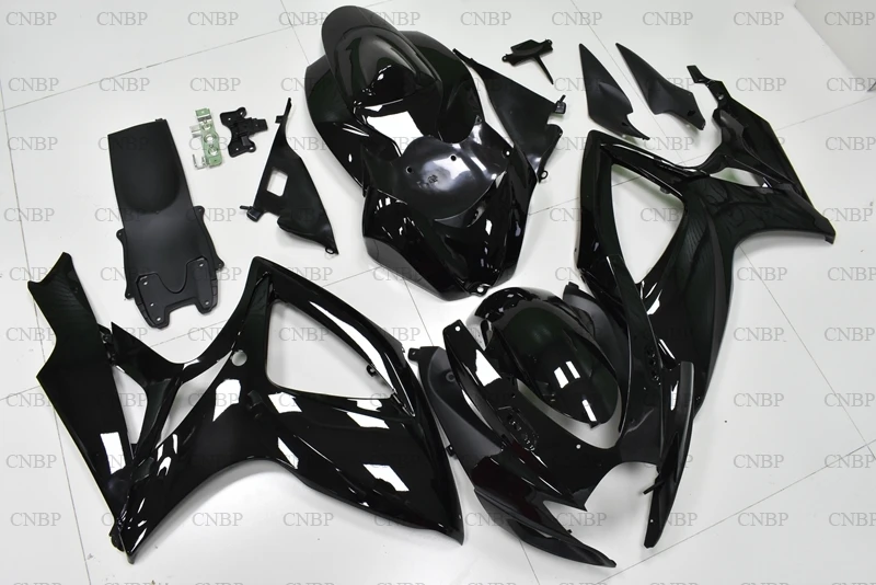 GSXR 750 2006 2007 K6 Обтекатели GSX R600 обтекатели 600 07 глянцевые черные