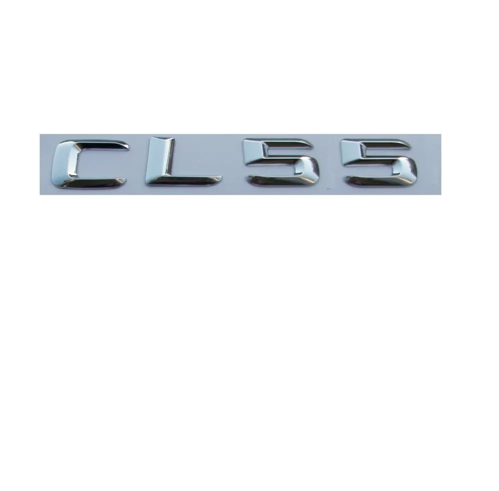 Хромированный Блестящий Серебряный ABS Автомобильный багажник задние цифры буквы