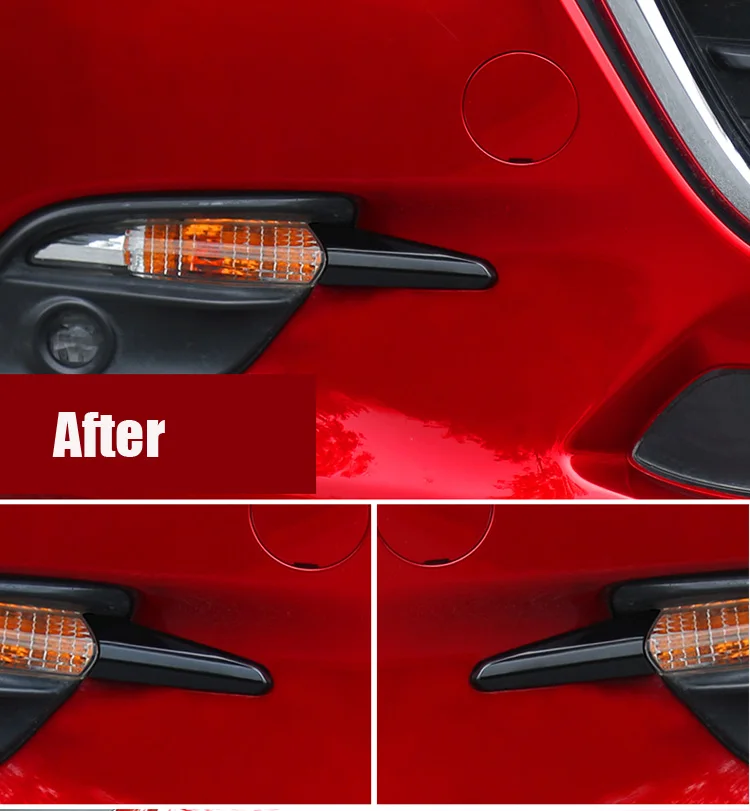 Для Mazda 3 Axela передняя противотуманная фара Накладка для бровей наклейка дневные ходовые огни украшения Чехлы для автомобиля Стайлинг C1249