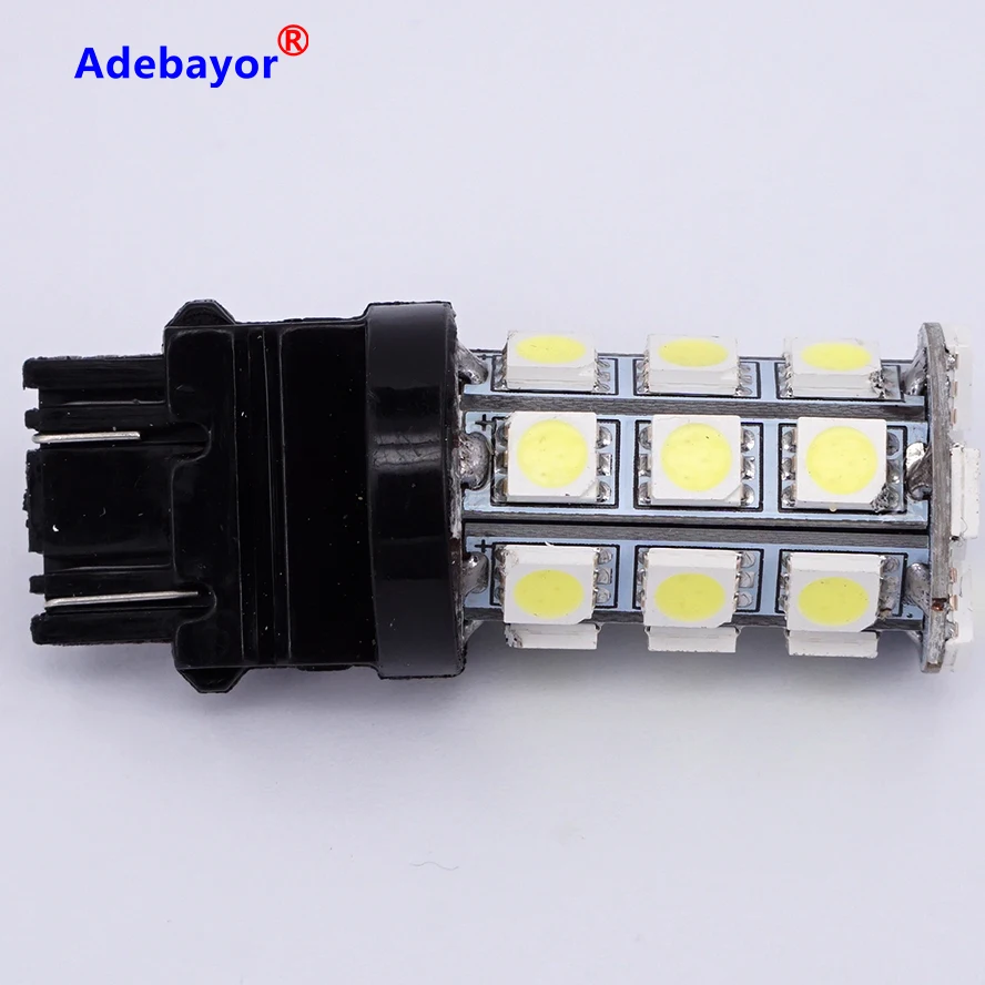 Бесплатная доставка 100 шт. T25 3157 P27/7 Вт Автомобильный свет 5050 SMD 27LED автомобильный
