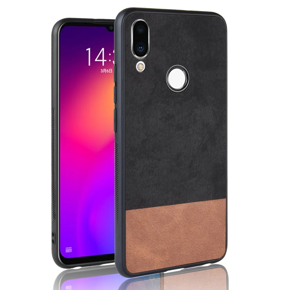 Роскошный кожаный чехол для Meizu M9 M8 Note жесткая задняя Нескользящая тканевая