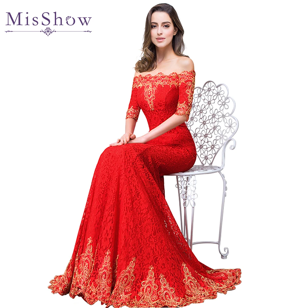 Дешевые женские красные длинные вечерние платья Русалка Robes De Soriee 2019 элегантные