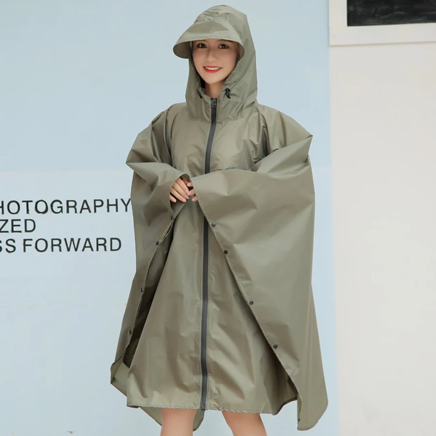 PVC Raincoat Women Waterproof Poncho Nylon Woman's Jackets Rain Cover Cape Chuva Coat Men Girls Clear Raincoats Hooded RBY038 | Дом и сад