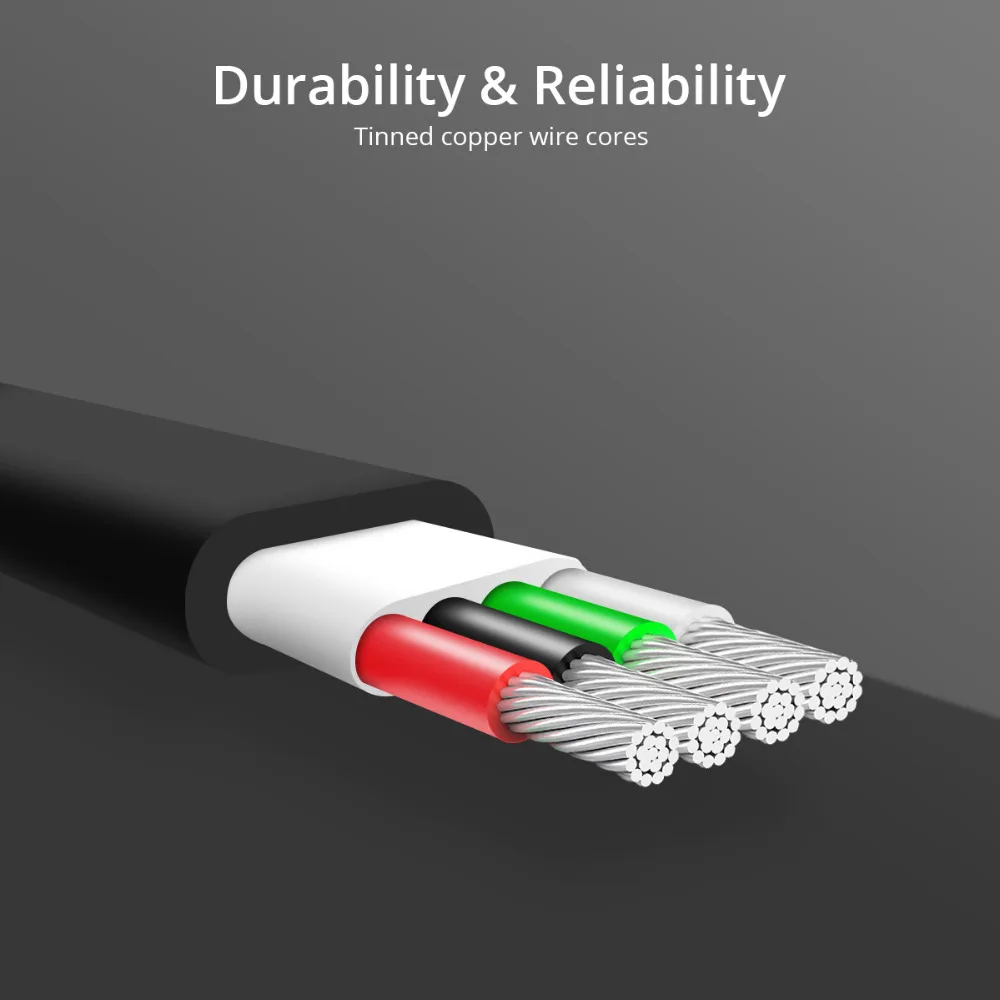FONKEN Лапша USB Type C кабель Type-C зарядный 2128AWG 3A быстрое зарядное устройство шнур