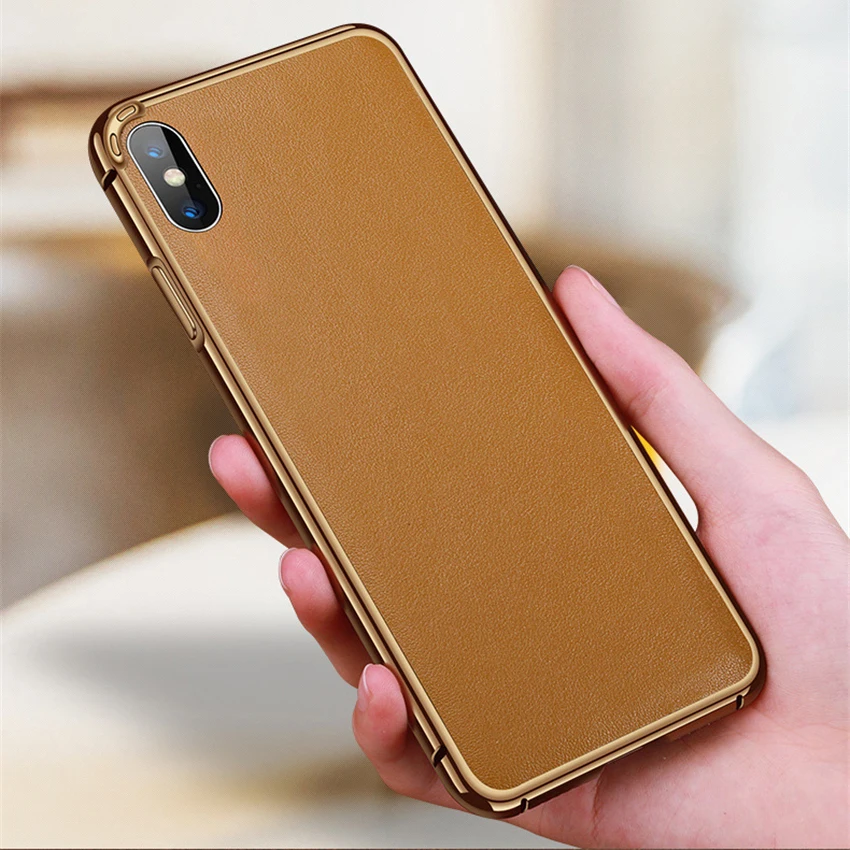 Чехол для телефона из натуральной кожи iPhone 6 7 8 plus съемная рамка мягкие чехлы