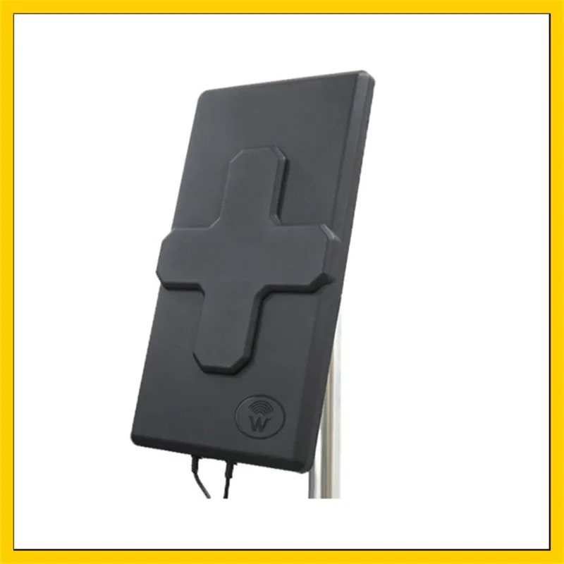 24dBi outdoor 4G LTE MIMO antennaLTE dual polarization panel antenna  double SMA male connector 5M cable for huawei  4G router