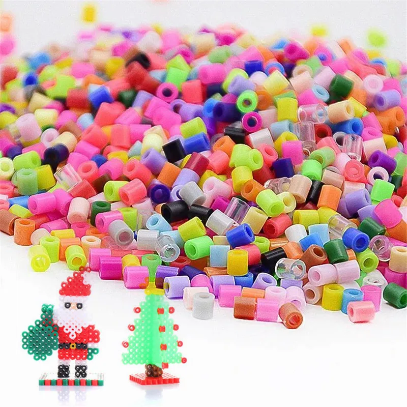 48 Цвета 5 мм Perler бисер для детей 3D головоломки игрушки "Сделай своими руками" 4600 шт./компл. Хама бусины образовательных головоломки игрушки предохранитель Pegboard