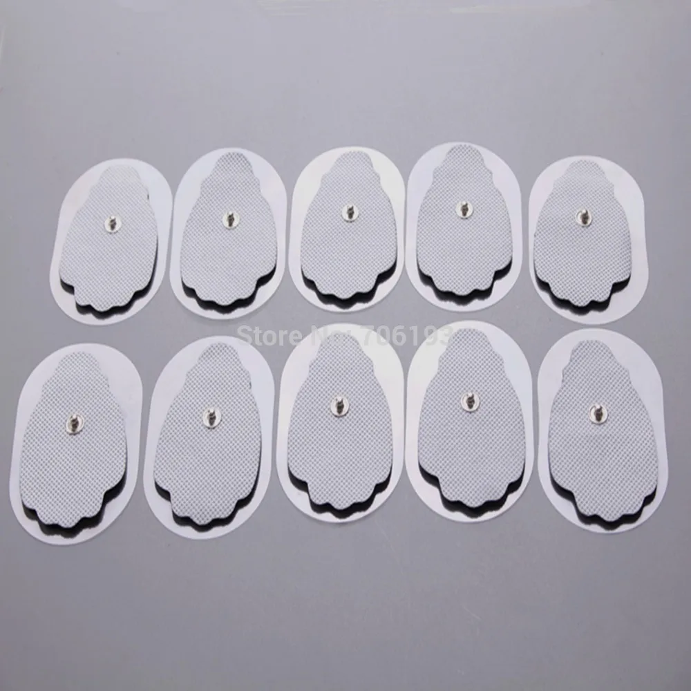 

freeshipping 10pcs/lot good quality hand Palm Style Electrotherapy white Electrode Pads for Tens Acupuncture massager