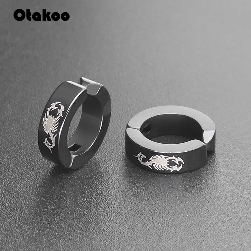 Otakoo титановая сталь рандомный зажим для ушей мужские манжеты скорпиона женщин