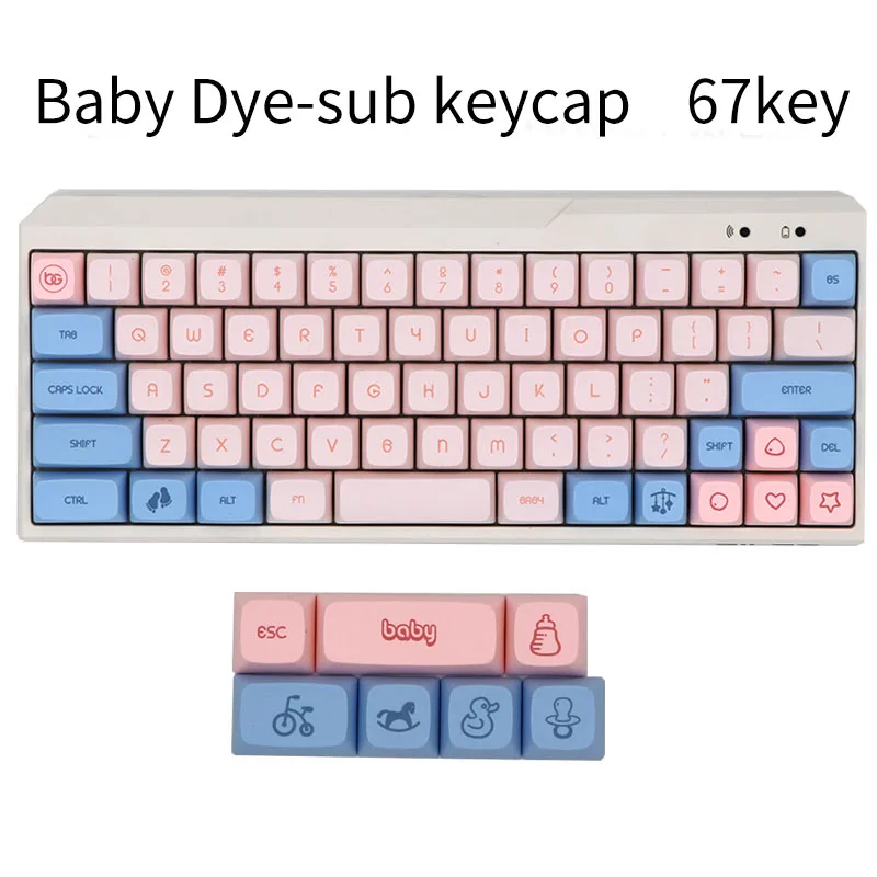 BGKC PG Детские этермосублимационные шрифты PBT DSA keycap для проводной USB механической