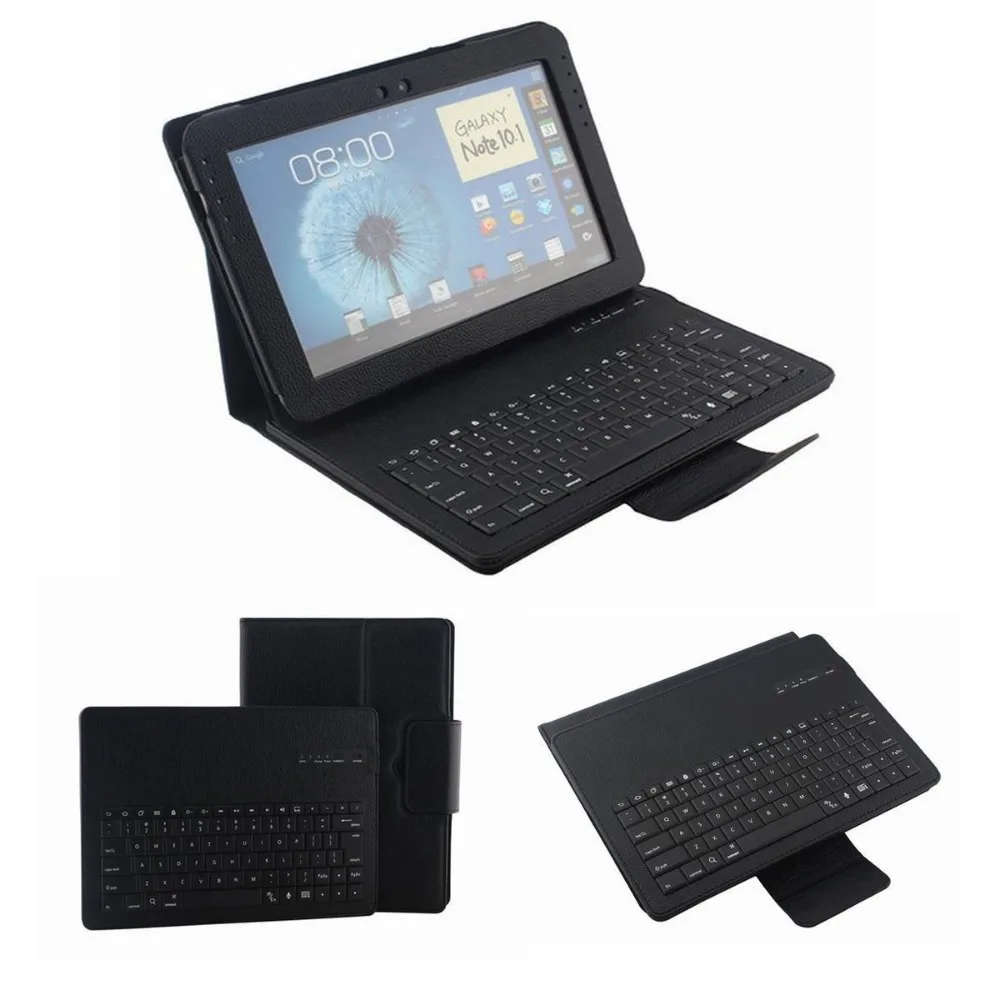 Съемная Bluetooth клавиатура с чехлом для планшета Samsung Galaxy Note 10 1 N8000 N8010 N8013 2 в чехол