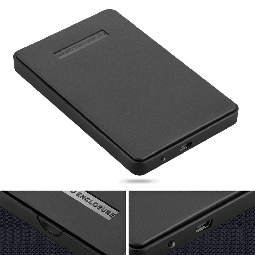 MEMTEQ HDD Enclosure 2.5 inch USB 2.0 2TB SATA Hard Disk Drive External Case Box for Laptop PC Notebook Black | Компьютеры и офис