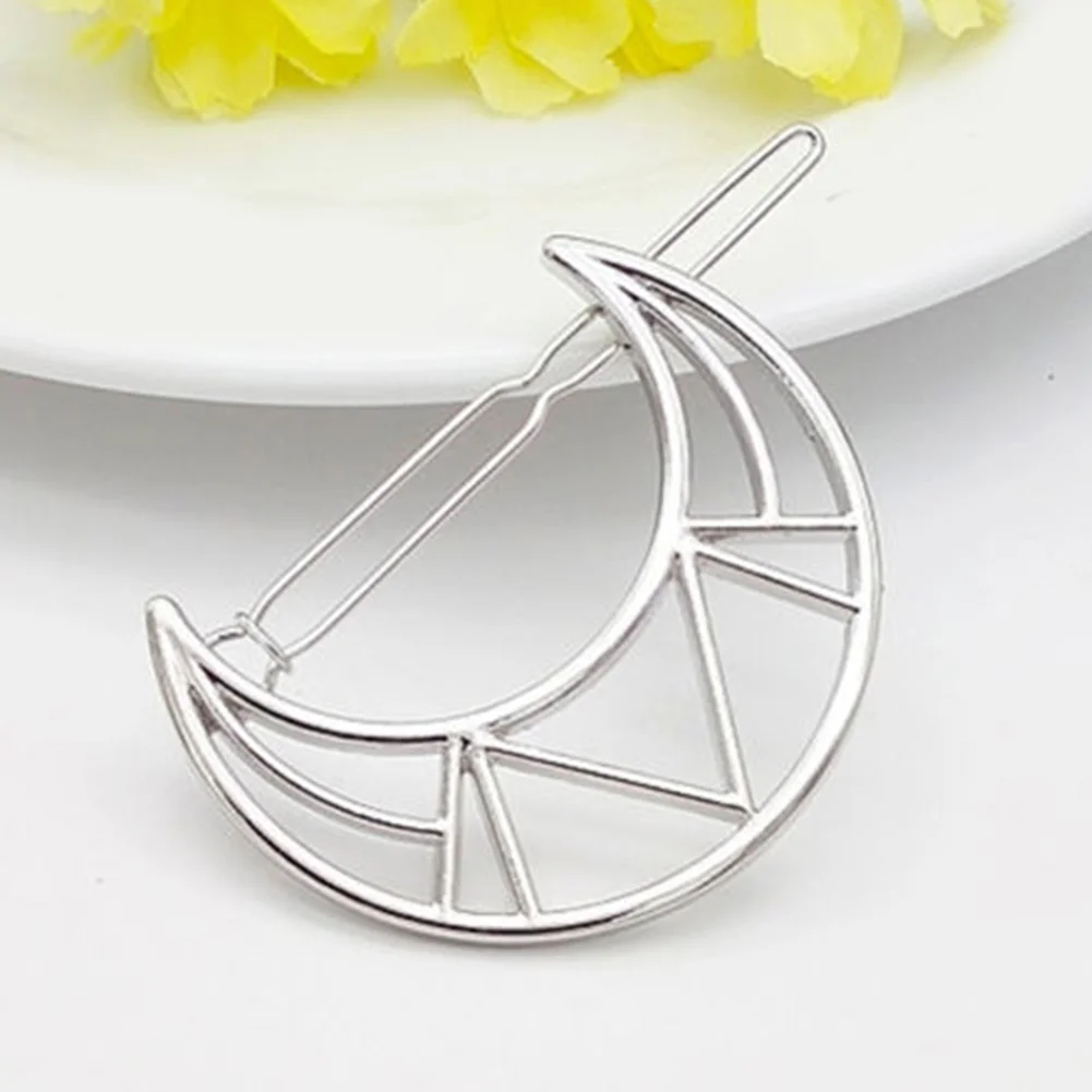 Женские разноцветные заколки для волос полые геометрические аксессуары