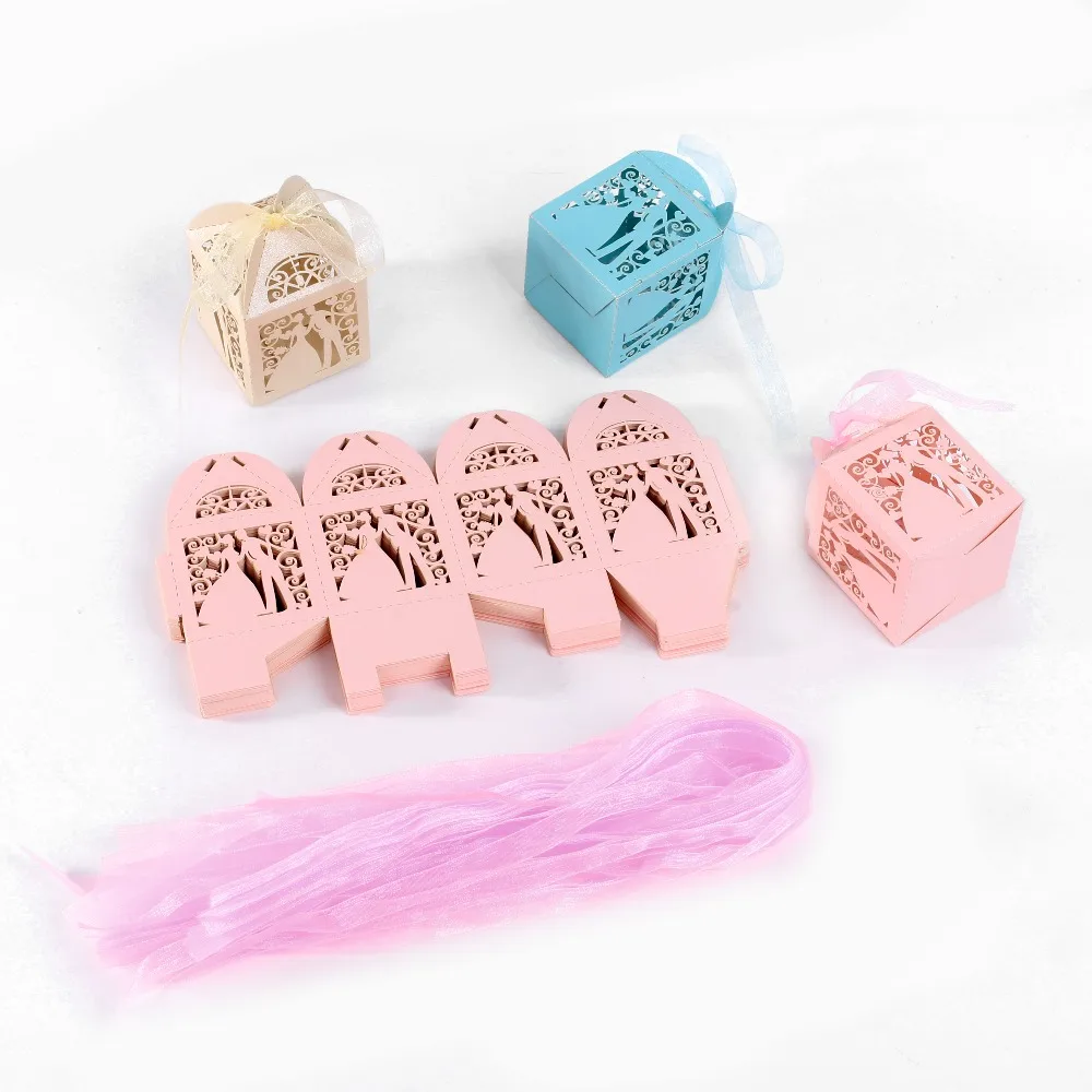 50 шт. коробка для конфет банка упаковка свадебные сувениры и подарки товары