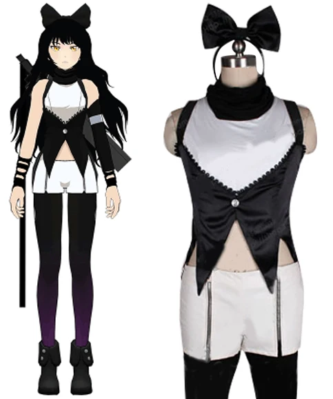 Черное платье для косплея Блейка белладонны боевая униформа костюм 11 |
