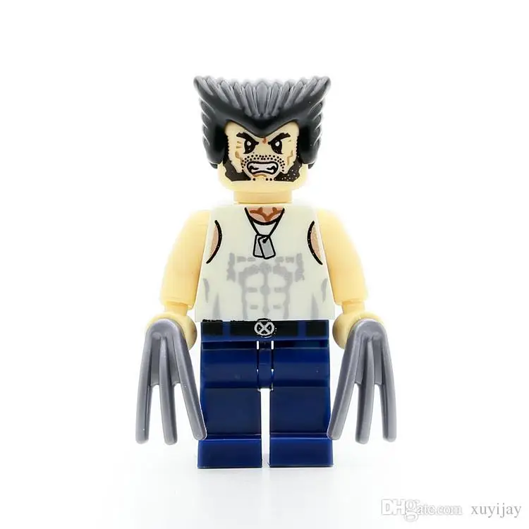Одна распродажа белая росочка X-Men супер-герои модель Civil War Minifig строительные