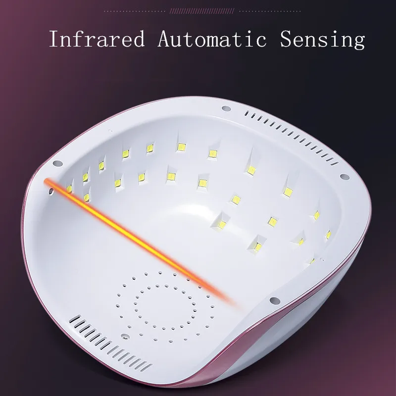 72 W Pro УФ-лампа светодиодный светильник для ногтей Сушилка всех гелей лак