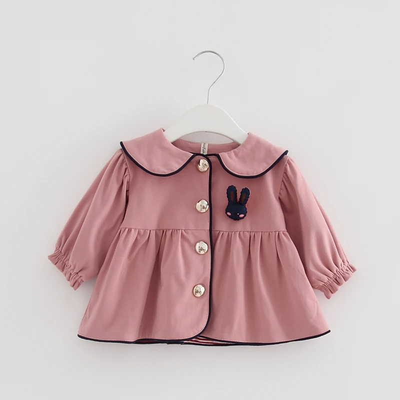 Roupas/детские куртки для девочек на весну-осень кардиган с воротником в стиле