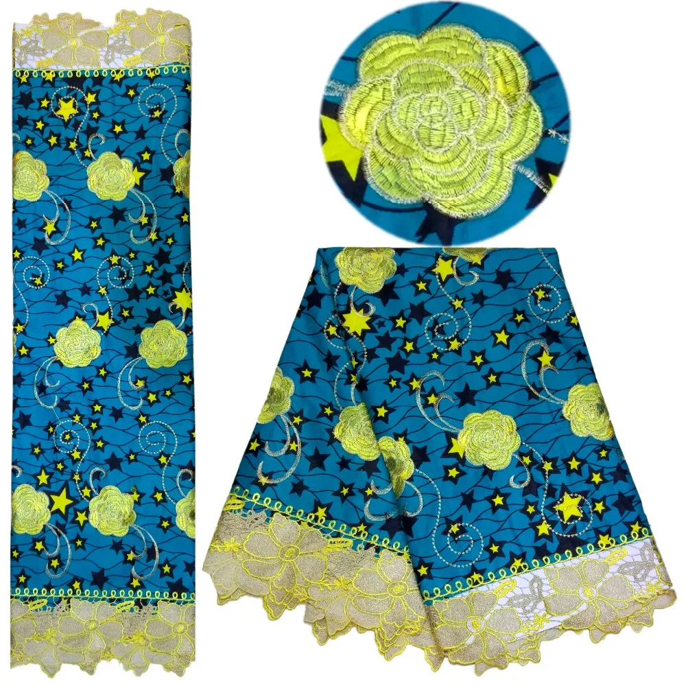 Новое поступление африканская кружевная ткань высококачественный каменный воск