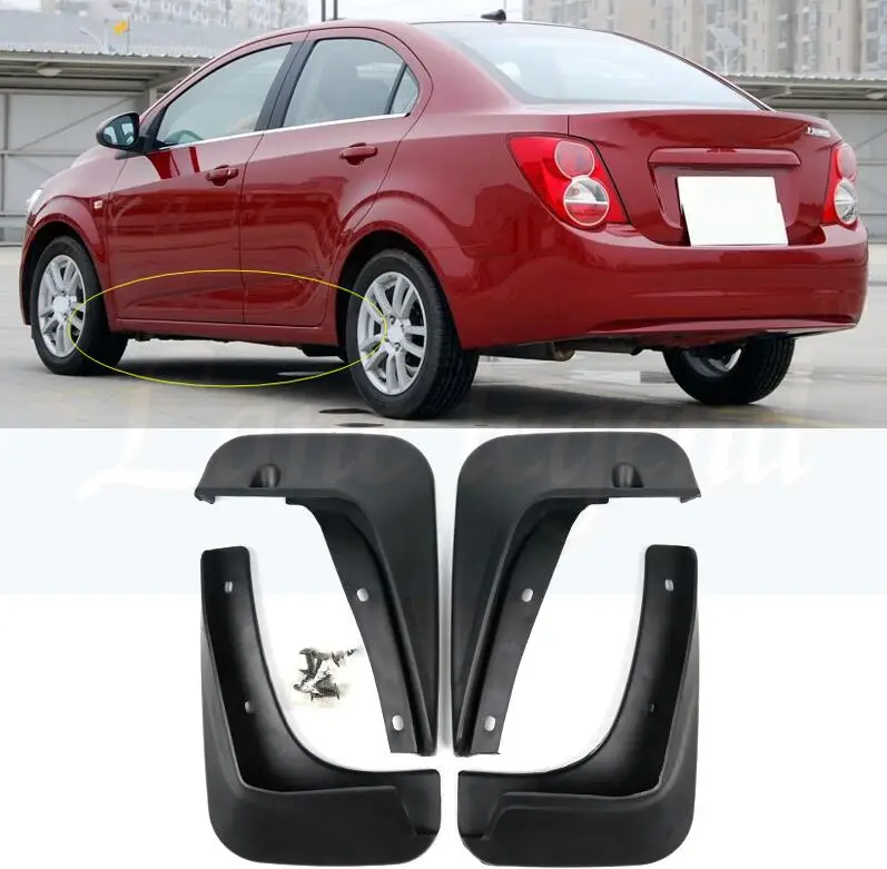 Литые Брызговики для Chevrolet Aveo Sonic Holden Barina Sedan Saloon 2012 2013 Брызговики
