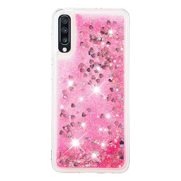 Pink Мягкие удобные женские ботильоны с принтом зыбучих песков с жидкими блестками силиконовый Шикарный чехол для телефона для Moto E4 E5 G5 G5S G6 G7 C XT1773 Z3Play G7Power четкие цвета - Цвет: Pink